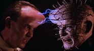 Pinhead (Hellraiser) being remerged with his original human self, Elliot Spencer.