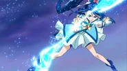 Cure Aqua (Yes! Precure 5 GoGo!) creating her Sapphire Arrow