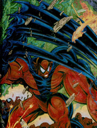 Spidercide (Marvel Comics) forming claws.