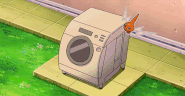 Rotom (Pokemon) is able to inhabit and take on the form of various electrical appliances, including a washing machine.