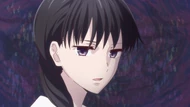 Saki Hanajima (Fruits Basket) can psychically sense electrical signals and waves in the air, using them to read auras and minds.