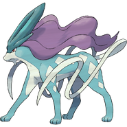 Suicune (Pokémon) represents the rain that quenched the flames of Ecruteak City's Brass Tower.