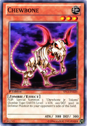 Chewbone (Yu-Gi-Oh! Zexal) can create 3 Chewbone Jr.'s from himself.