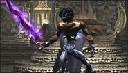 Raziel (Legacy of Kain) wielding the Dark Reaver.