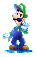 Luigi, Mario's younger brother (Super Mario Bros) despite his cowardliness and poor self esteem is also super strong...