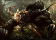 Minotaur Vs. Kratos (God of War)