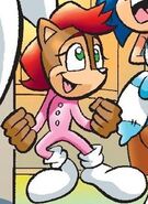 Sonia Acorn (Archie's Sonic the Hedgehog) inherited super speed from her father, Sonic the Hedgehog.