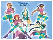 The five Guardians of the Veil (W.I.T.C.H.) are a group of magical warriors gifted with the abilities of Quintessence, Water, Fire, Earth, and Air with the mission to protect Kandrakar, the center of the universe.