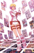 Gwendolyn Poole (Earth-TRN565) from Unbelievable Gwenpool Vol 1 18 002.jpg (1.89 MB) Gwenpool (Marvel Comics) can control the Marvel comic books she exists in at will, allowing her to travel outside comic book panels, witness events which transpired outside her privy, as well as pluck items from her past, and travel from one panel to another, regardless of the destination's reality or time period.