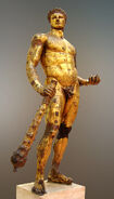 Heracles/Hercules (Greco-Roman Mythology), demigod son of Zeus and the human woman Alcmene.