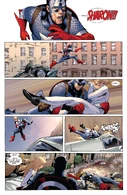 ...catches a falling Sharon Carter from quite a bit away...