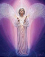 Gabriel Angel.jpg (12 KB) Gabriel (Pre-Judaism/First-Century Christianity) who's name means "God is my Strength" is an divine messenger that stand in the presence of God and along side Michael acts a guardian angel of Israel, defending these people against the angels(Demons) of the other nations.