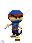 Ninja (I-Ninja) is a highly skilled and powerful small ninja. He is also able to increase his power with the Rage Stones.