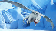 Snow Wraiths (How to Train Your Dragon) are white skin colored dragons that naturally dwells in cold-landscapes, hunting in blizzards, and naturally camoflaging in the snow.