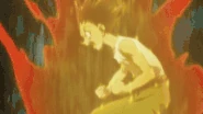 Gon Freecss (Hunter x Hunter) unleashing his Nen aura out of anger.