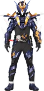 Ryuga Banjo/Kamen Rider Cross-Z (Kamen Rider Build) is a human who integrated with a portion of Blood Tribe alien Evolto when he wasn't born.