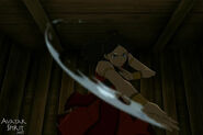 Katara (Avatar: The Last Airbender) bending her sweat.