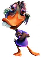 Abby Mallard (Chicken Little), an anthropomorphic duck.