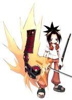 Over Soul Amidamaru.png (1.08 MB) Yoh Asakura (Shaman King) using Over Soul to combine Amidamaru with Harusame to create his O.S. Amidamaru...