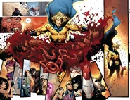 The Sentry (Marvel Comics) brutally killing Ares, the God of War.