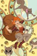 Squirrel Girl (Marvel Comics) is well-known for mimicking squirrels.