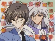 Yue's (Cardcaptor Sakura) false form, Yukito Tsukishiro, has his own identity and personality.