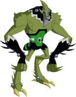 Crashocker (Ben 10 series) the fusion of Crashhopper & Shocksquatch.