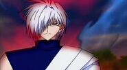 Having witnessed his closest friend Peta die, Phantom (Marchen Awakens Romance) gives off an aura of hatred and rage before his final battle against Ginta.