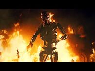 Sarah Connor and Kyle Reese vs T-800 Endoskeleton - The Terminator -Open Matte, Remastered--2