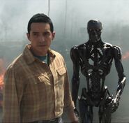 Tdf-rev9-film-highwayin2.jpg (125 KB) Composed of a solid exoskeleton surrounded by a "skin" of mimetic polyalloy, the R-9 (Terminator: Dark Fate) is able to split apart into two fully autonomous Terminator units.