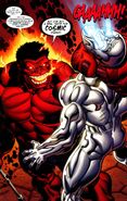 Red Hulk can absorb multiple forms of radiation including that of cosmic energy