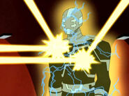 Using special ISO field generator rings, Repeller (Batman Beyond) possesses an impenetrable aura that allows him to deflect anything.