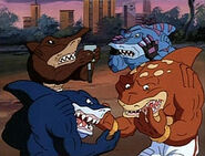 Mutant human/shark hybrids (Street Sharks)