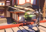 Genji deflect.png (423 KB) Genji (Overwatch) can deflect projectile attacks such as Pharah's rockets.