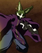 Majora (Dragon Ball Super) compensates for his blindness through a highly sensitive sense of smell.