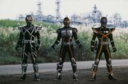 Kamen Rider Delta, Faiz, and Kaixa (Kamen Rider Faiz)