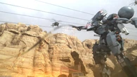 Aside as melee weapon that can easily damaging metals, Metal Gear Sahelanthropus (Metal Gear Solid V: The Phantom Pain)' whip-sword that composed of a mix of nanofibers and metallic archaea can also used to create a volatile pylons that rapidly expand along the ground in a straight line.