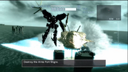 Stigro (Armored Core 4 series) can create a blade of energy with its forecastle-mounted laser blade.