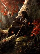 Eddard Stark (A Song of Ice and Fire) was a strong warrior espeically in his youth where he matched Arthur Dayne in single combat.