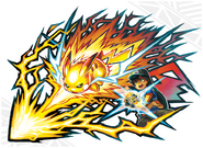 By holding a Z-Ring and a specific Z-Crystal (Pokemon) a trainer can make his pokemon use a powerful Z-Move.