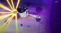 During combat, Yukishiro Honoka/Cure White (Futari Wa Precure) largely focuses on using her powerful legs to deliver athletic and immensely strong kicks.