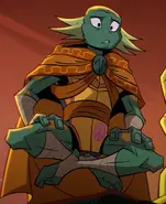 Future Mikey (Rise of the TMNT).webp (79 KB) Future Michelangelo (Rise of the Teenage Mutant Ninja Turtles) opened a portal for Casey Jones to travel to the past to prevent the Krang from rising to power.