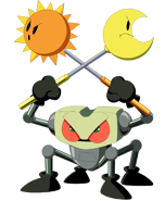 Slice 'n Splice (Kirby: Right Back at Ya!) can split anyone or anything into two entities of opposite gender.