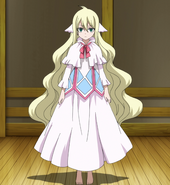 Mavis Vermilion (Fairy Tail) hasn't aged since casting an incomplete Law spell to save her friend Yuri Dreyar life, looking like 13 years old despite being roughly 118.