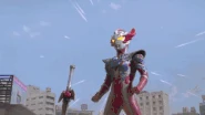 Like his father Ultraman Taiga (Ultraman series) can also use Ultra Dynamite, however, he must be in the Tri-Strium form...