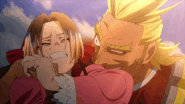 Valdo Gollini/Dark Might (My Hero Academia: You're Next) creating an energy shield with Alchemy.