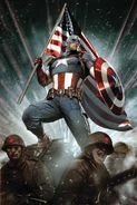 Due to the Super Soldier Serum, Steve Rodgers/Captain America (Marvel Comics) has an extended lifespan.