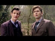 Eleventh Doctor Meets The Tenth Doctor - The Day of the Doctor - Doctor Who