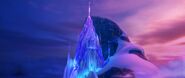 After running away from Arendelle, Elsa (Frozen) used her powers to build a beautiful palace made of ice.