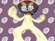 Noodra (Demashita! Powerpuff Girls Z) is a monster created when a bowl of soy sauce ramen was hit by Black Z-Ray light.